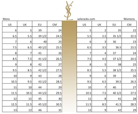 ysl womens shoes size chart|saint laurent shoes outlet.